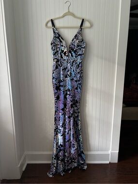 CINDERELLA DIVINE Sequin Gown